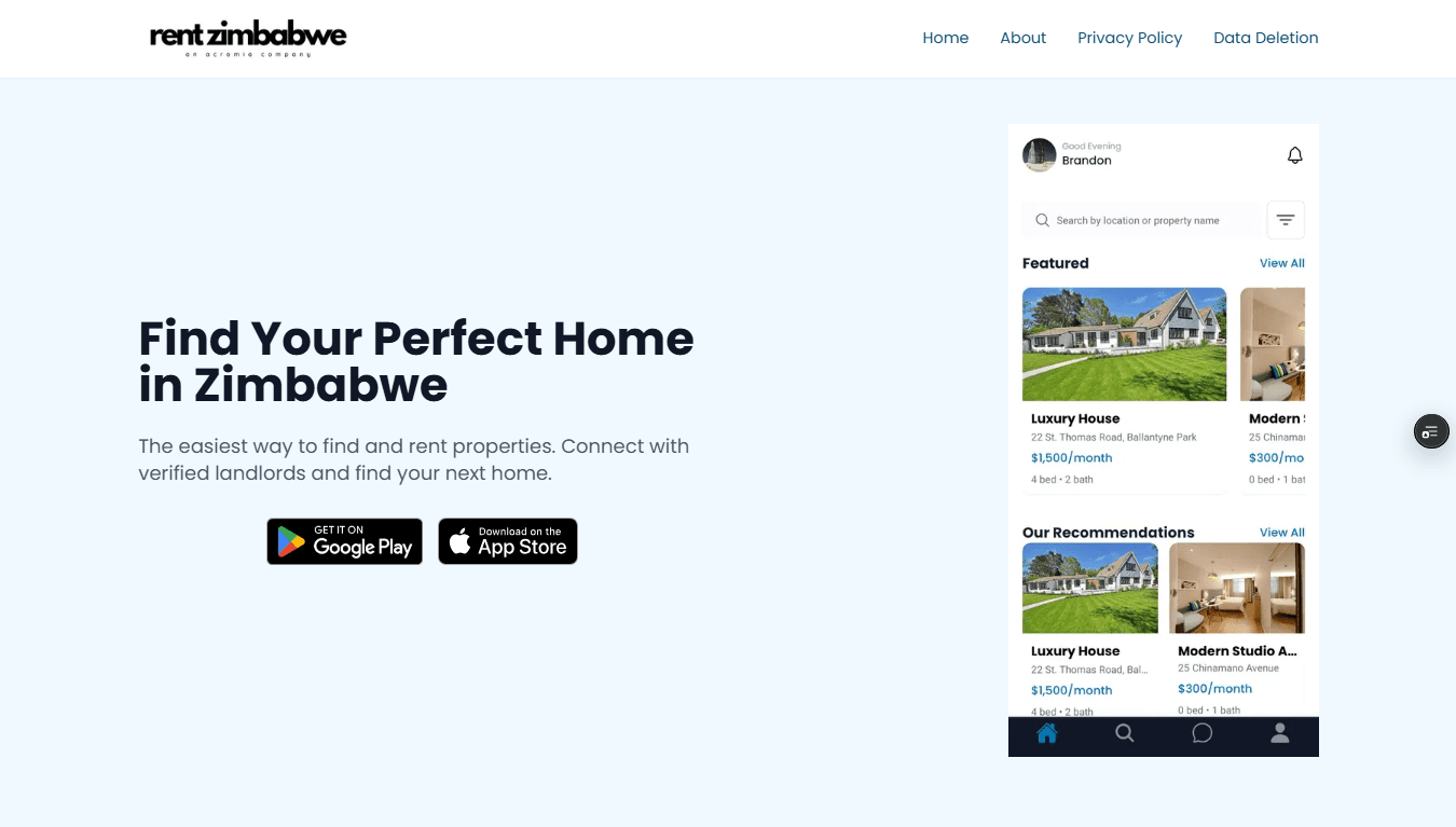 Rent Zimbabwe